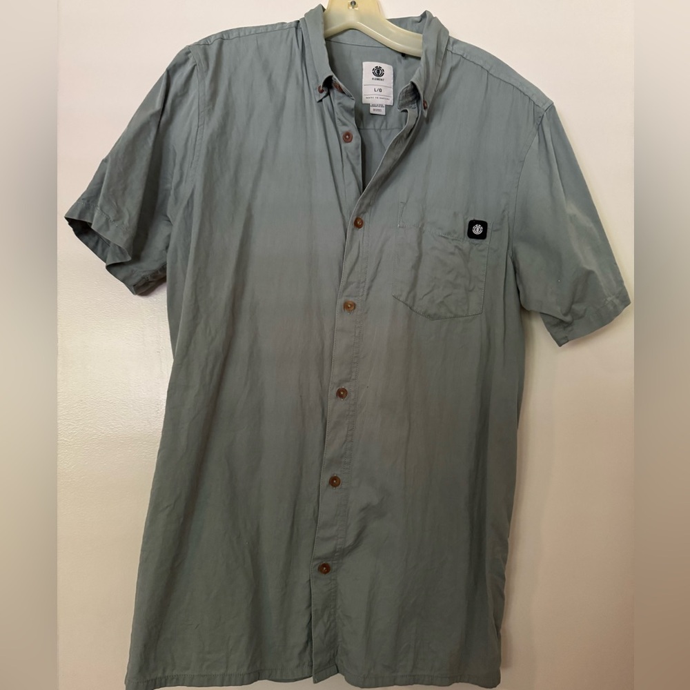 Element Men's Sage Button Down Shirt